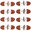 8Pcs Resin Buttons BUTT-GF0004-35-1