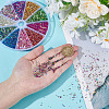 10 Sets 10 Colors Glass DIY Nail Art Decoration Mini Glass Beads GLAA-PH0004-30-3