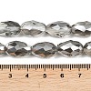 Electroplate Glass Beads Strands X-EGLA-D015-15x10mm-34-3