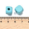 Spray Painted Wooden Beads WOOD-P021-01C-26-3