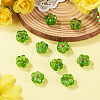 10Pcs Transparent Handmade Bumpy Lampwork Beads LAMP-TADJ0001-48D-5