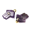 Natural Amethyst Carved Pendants GG-CBA4625-03G-01-2