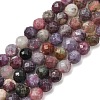 Natural Plum Blossom Tourmaline Beads Strands G-D110-A01-01-2