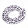 Baking Painted Pearlized Glass Pearl Bead Strands HY-N002-3mm-A04-3