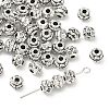 Tibetan Style Alloy Flower Spacer Beads TIBEB-O004-74-4