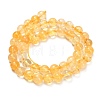 Natural Citrine Beads Strands G-F820-K04-8mm-3