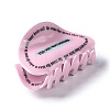 Word Pattern PVC Claw Hair Clips PHAR-M013-02B-2