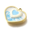 Brass Enamel Pendants LS-STAS-Q347-01G-A-1-2