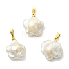 Natural Baroque Keshi Pearl Pendants PALLOY-JF05627-1