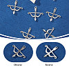 100Pcs Tibetan Style Alloy Pendants FIND-CA0010-59AS-4