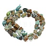 Raw Rough Natural HuBei Turquoise Beads Strands G-A322-B03-01-5