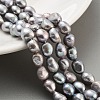 Dyed Natural Cultured Freshwater Pearl Beads Strands PEAR-P062-28D-2