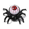 Halloween Resin Spider with Scary Eyeball LED Light Figurines Ornament AJEW-Z036-01A-1