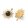 Natural Tiger Eye Pendants STAS-G397-03G-03-2