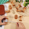 20Pcs Schima Wood Sewing Embroidery Thread Spool ODIS-GL0001-13-3