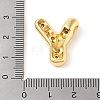 Brass Micro Pave Clear Cubic Zirconia Pendant KK-Z046-01G-Y-3