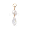 Shell Pearl & Glass Pendants PALLOY-JF04717-2