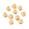 Brass Pave Cubic Zirconia Beads KK-C157-37G-1