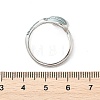 Brass Cubic Zirconia Cuff Rings for Women RJEW-S401-01P-5