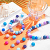 112Pcs 16 Style Food Grade Eco-Friendly Silicone Beads SIL-GO0001-01-4