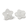 Two-tone Opaque Acrylic Bead Caps OACR-G034-07B-2