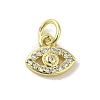 Brass Micro Pave Cubic Zirconia Charms KK-M283-19B-01-1