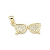 Brass Micro Pave Cubic Zirconia Pendants KK-P345-60G-02-1