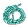 Baking Paint Pearlized Glass Pearl Round Bead Strands HY-XCP0001-18-2