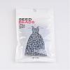 DIY Craft Beads 6/0 Ceylon Round Glass Seed Beads X-SEED-A011-4mm-156-3