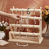 4-Tier Assembled Wood Bracelets/Bangles Display Riser Stands BDIS-WH0008-15-3