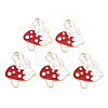 Autumn Theme Alloy Enamel Pendants ENAM-S126-101-NR-1