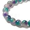 Natural Dyed White Jade Beads Strands G-M402-C04-19-3