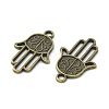 Tibetan Style Alloy Pendants TIBEP-23356-AB-NR-2