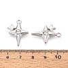 Rack Plating Alloy Crystal Rhinestone Pendants PALLOY-T091-37P-3