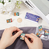 SUNNYCLUE 6Pcs 3 Style The Sun/Moon/Star Fashion Tarot Card Enamel Pin JEWB-SC0001-39-3