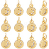 20Pcs Brass Micro Pave Clear Cubic Zirconia Charm ZIRC-BBC0001-67-1