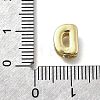 Brass Micro Pave Cubic Zirconia Letter Pendants KK-D295-32G-04-3