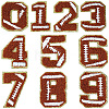 1Bag Sport Theme Number 0~9 Embroidery Cloth Iron on/Sew on Patches PATC-CY0001-65A-1