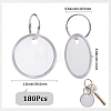 Aluminum & Paper Hanging Price Tags with Rings DIY-SP0007-89B-2