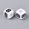 Opaque Acrylic Beads SACR-N020-04A-B-2