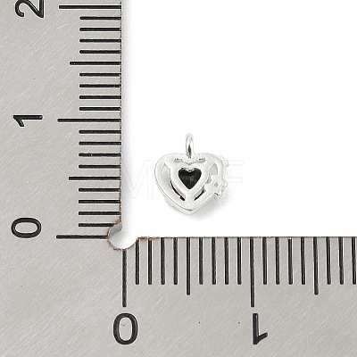 925 Sterling Silver Micro Pave Cubic Zirconia Pendants STER-Q002-02G-1