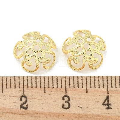 Rack Plating Brass Bead Caps FIND-T071-13G-01-1