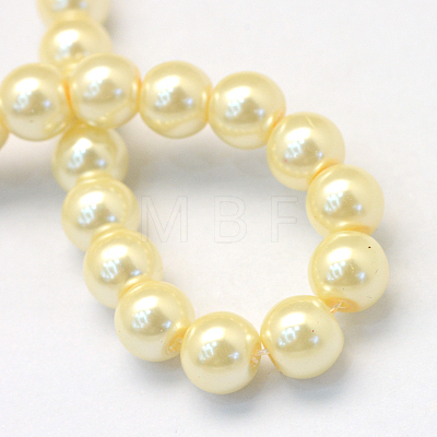 Baking Painted Glass Pearl Bead Strands HY-Q003-3mm-21-1