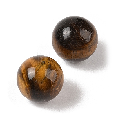 Natural Tiger Eye No Hole Sphere Beads G-K353-04D-04-1