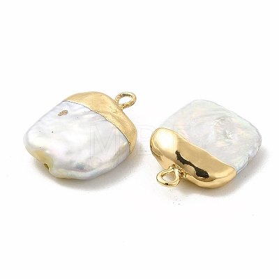 Baroque Natural Keshi Pearl Pendants PEAR-P004-18KCG-1