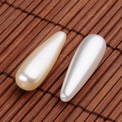 Teardrop Acrylic Imitation Pearl Beads X-OACR-O002-3287-1