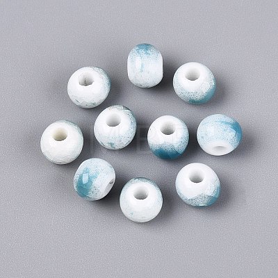 Handmade Crackle Porcelain Beads PORC-Q008-06A-07-1