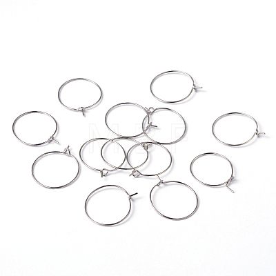 Brass Earrings Hoops X-EC067-1NF-1