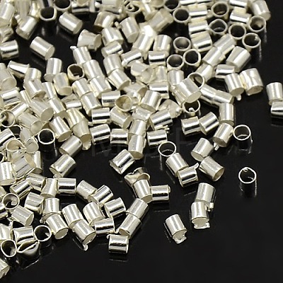 2MM Brass Tube Crimp Beads X-E003-S-1