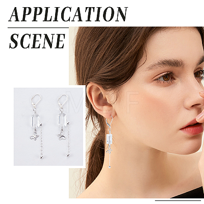 5Pair 925 Sterling Silver Leverback Earring Findings STER-CN0001-13-1